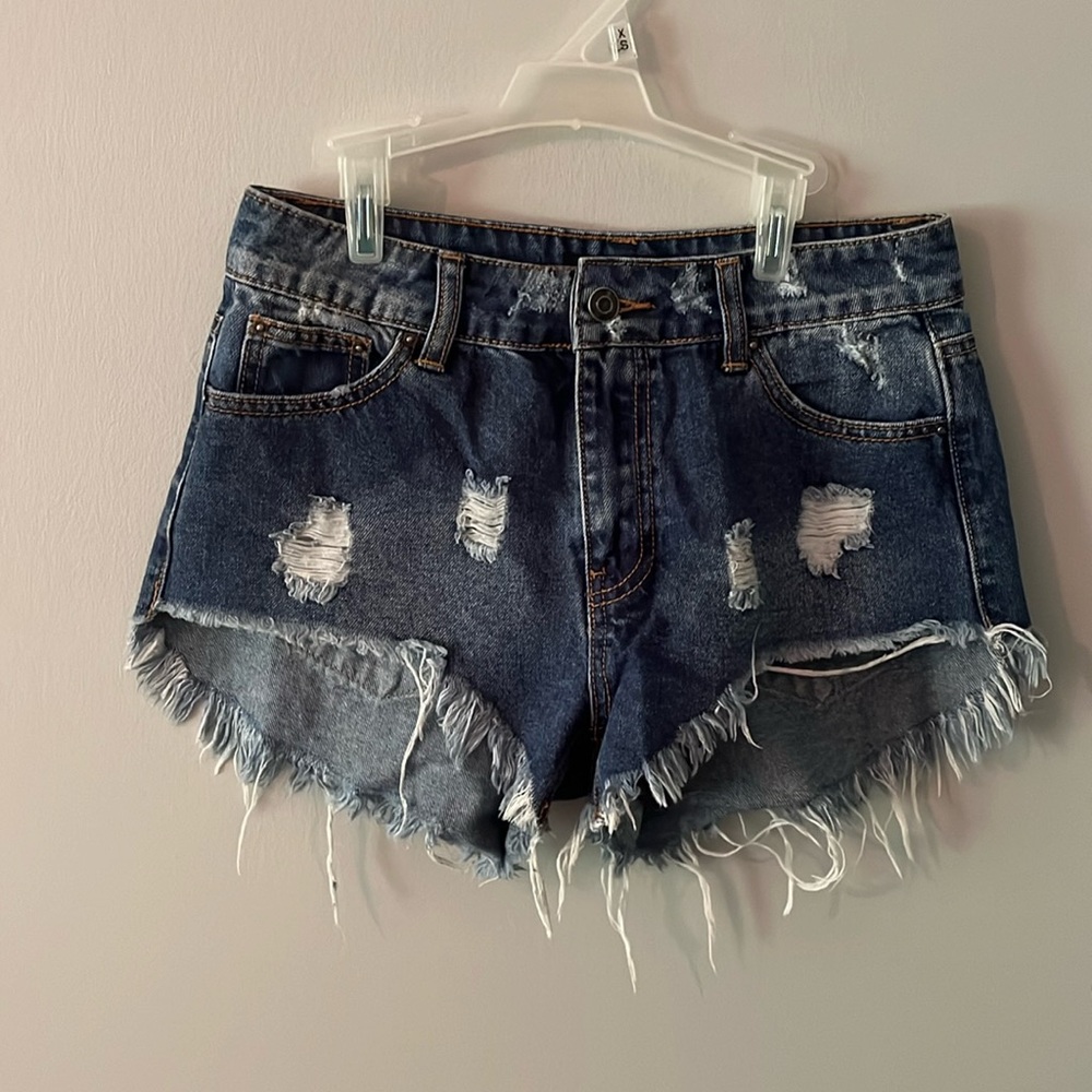 Denim shorts